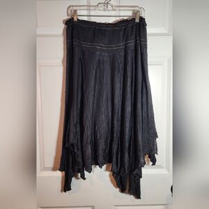 Marithe Francois Gerbaud Lightweight Black Assymetrical Unique Skirt US 7